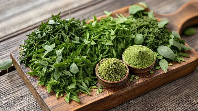 A photorealistic image of various high-quality green tea leaves (Sencha, Gyokuro, Matcha powder) elegantly arranged on a rustic wooden board, with small, traditional ceramic tea bowls. Soft, natural light illuminates the vibrant greens, highlighting texture and freshness. Sharp focus on the tea, depth of field, 8K, professional photography, shot on a high-end DSLR. A photorealistic image of various high-quality green tea leaves (Sencha, Gyokuro, Matcha powder) elegantly arranged on a rustic wooden board, with small, traditional ceramic tea bowls. Soft, natural light illuminates the vibrant greens, highlighting texture and freshness. Sharp focus on the tea, depth of field, 8K, professional photography, shot on a high-end DSLR.